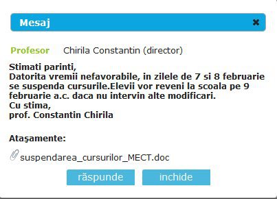 Cursuri suspendate Cursuri suspendate